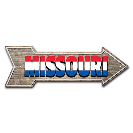 Missouri Arrow Sign Funny Home Decor 30in Wide